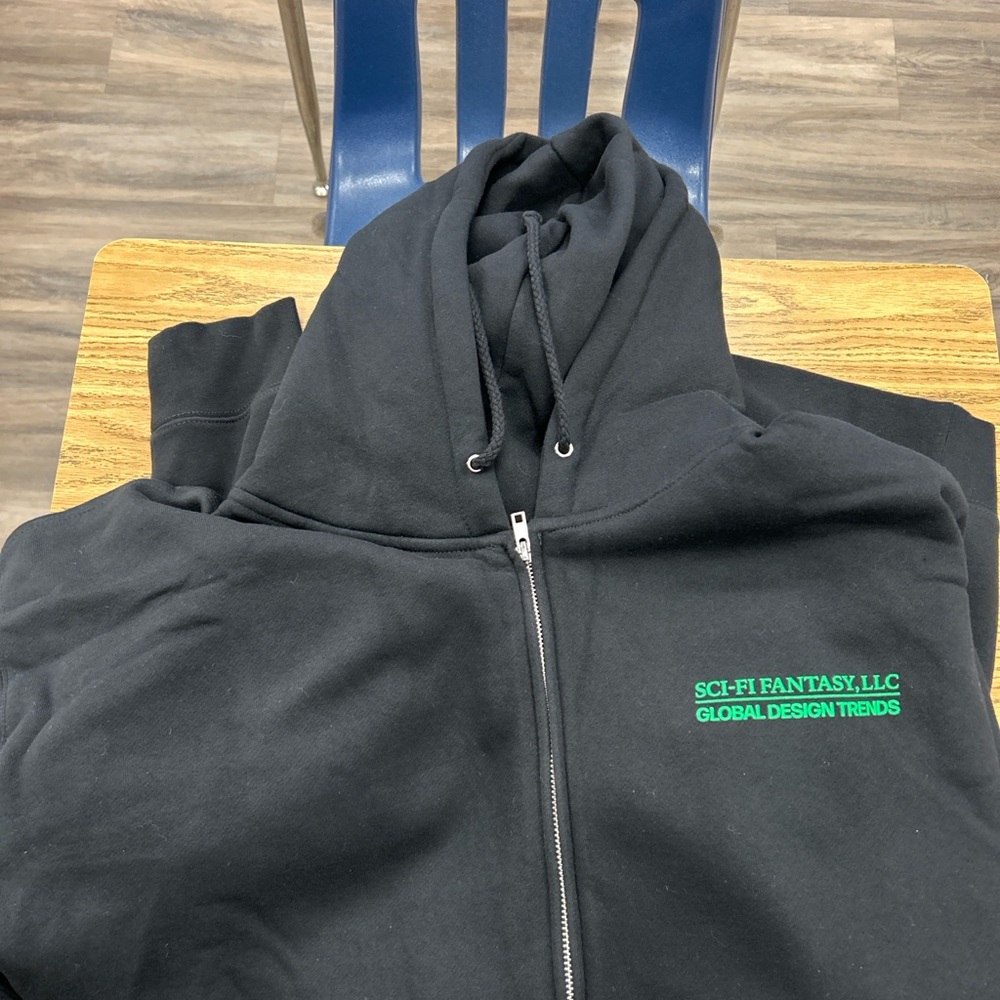 Sci-Fi Fantasy Black Hoodie